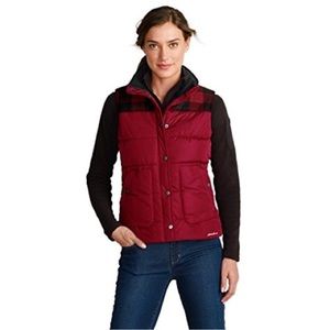 Eddie Bauer Small Red Puffer Vest